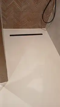 PU gietvloer badkamer in Sandy Shades - Arturo Gietvloer Noord